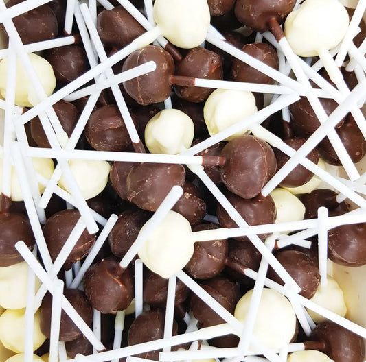 Sucette Nougat au chocolat lait/blanc (x2)